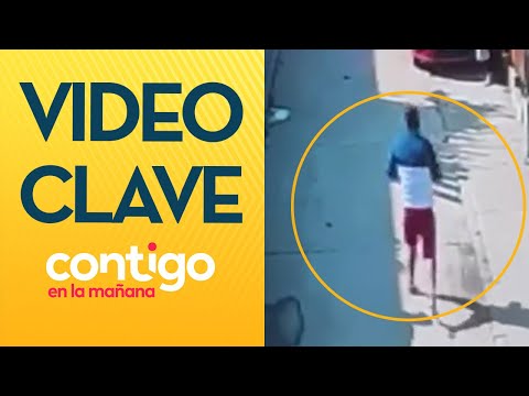 CORRE CON UNA PISTOLA: Video clave en caso de carabinero que recibió disparo -Contigo en la Mañana