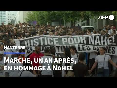Nanterre: émotions, recueillement et politique à la marche en hommage à Nahel | AFP