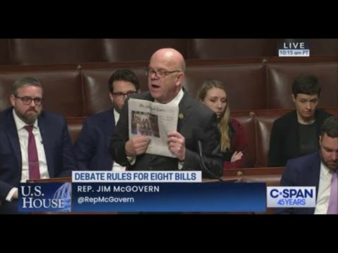 DEMS JIM MCGOVERN STUNNING WORDS Destroys Trump& co  - must see moment