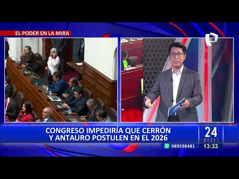 Congreso impediría que Vladimir Cerrón y Antauro Humala postulen en el 2026