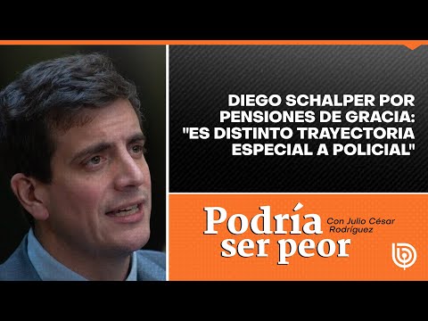 Diego Schalper por pensiones de gracia: Es distinto trayectoria especial a policial
