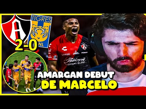 ¡DEBUT de MARCELO FLORES!  REACCION al ATLAS vs TIGRES UANL (2-0)  Liga MX Apertura 2023 (J8)