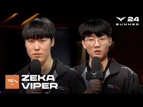 Zeka, Viper 인터뷰 | HLE vs. KDF | 07.17 | 2024 LCK 서머 스플릿