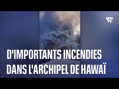 D'impressionnants incendies frappent actuellement l'archipel américain de Hawaï