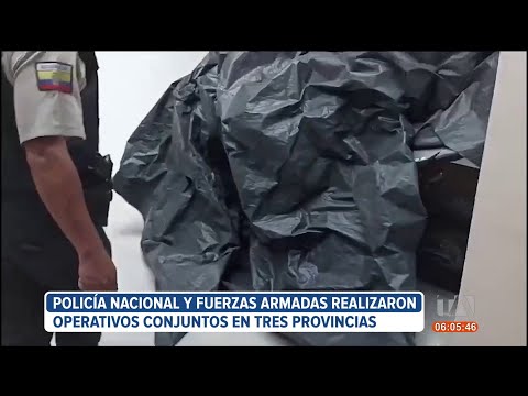 Policía y FF.AA. realizaron operativos de seguridad en 3 provincias del país