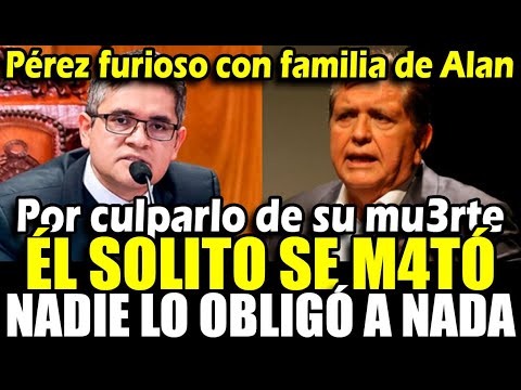 Fiscal Pérez responde a familia de Alan que lo culpa de su mu3rt3 durante allanamiento y detención