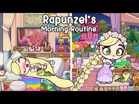 CandyCute Channel Rapunzel’sMorningRoutine👑🏠💜DailylifeofaprincessAvatarWorldPa