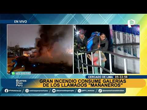 ¡Emergencia en el Cercado de Lima!: Incendio consume varias galerías cerca de Mesa Redonda