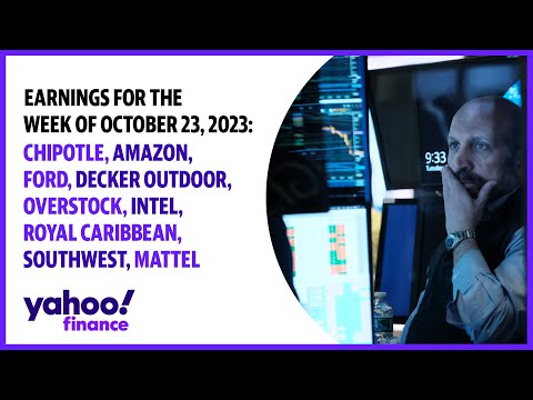 Earnings for the week of October 23, 2023: Chipotle, Decker Outdoor, Amazon, Ford, Intel, and more