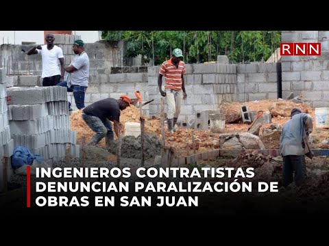 Ingenieros contratistas denuncian paralización de obras en San Juan