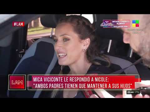 Mica Viciconte respondió a los dichos de Nicole Neumann