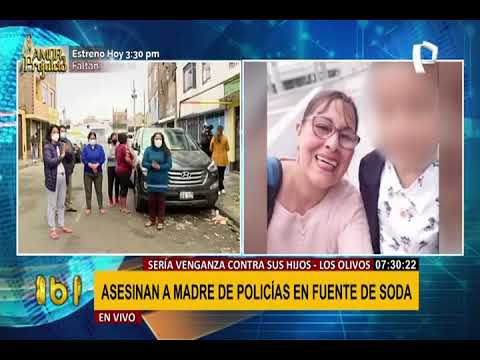 Los Olivos: sicario asesina a madre de policías, presuntamente, por venganza