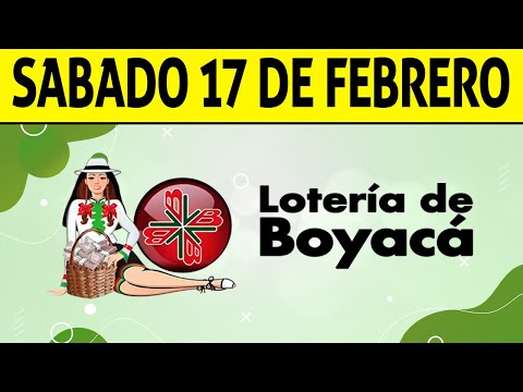 Resultados Lotería de BOYACÁ del Sábado 17 de Febrero de 2024  PREMIO MAYOR