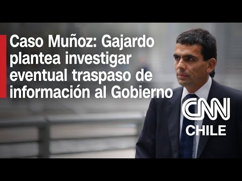 Caso Muñoz: Carlos Gajardo dice que se ha descubierto una red de corrupción de cuello y corbata