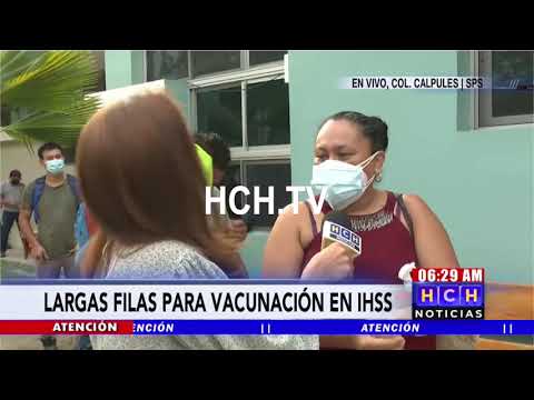 Por segundo día consecutivo continúa vacunación por parte del #IHSS en toda #Honduras
