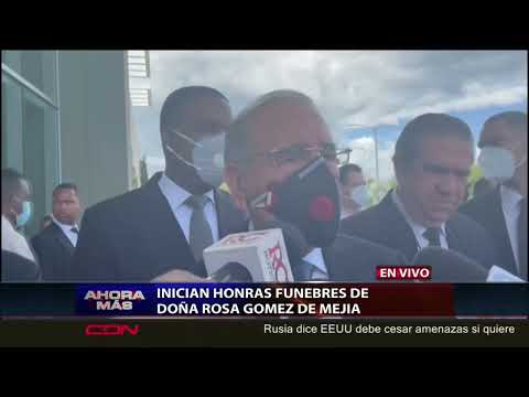 Danilo Medina define a Rosa de Mejía como humana, sencilla y solidaria