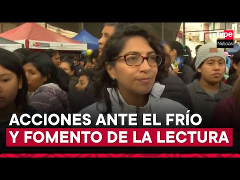 Ministra de Cultura participó en intervención multisectorial ‘Frío Cero’ en San Juan de Miraflores