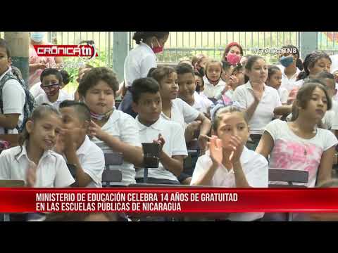 Celebran 14 años de desarrollo y educación gratuita en Nicaragua