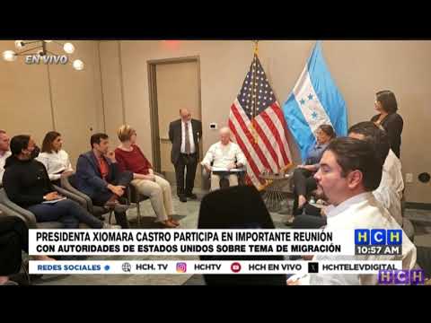 Xiomara Castro sostiene importante reunión sobre migración con autoridades de EEUU