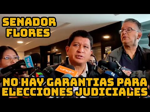SENADOR LUIS ADOLFO FLORES DENUNCIA GOBIERNO ARCE NO GARANTIZA ELECCIONES JUDICIALES EN BOLIVIA..