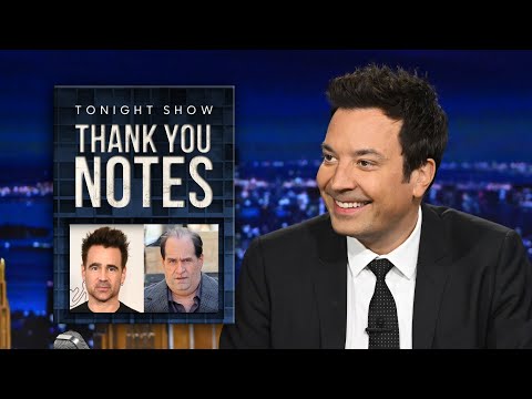 Thank You Notes: Kamala Harris, Colin Farrell in The Penguin | The Tonight Show