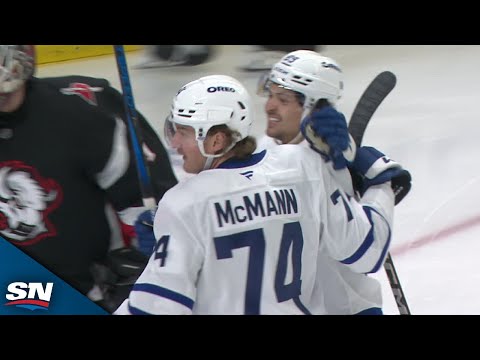 Maple Leafs Bobby McMann Fires Home One-Timer Off Max Domis Feed