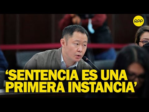 Sobre sentencia a Kenji Fujimori: “Es una decisión en primera instancia”