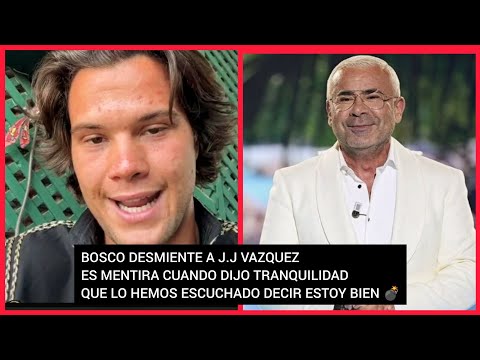 ?BOSCO DESENMASCARA A JORGE JAVIER VÁZQUEZ, ENGAÑÓ AL PÚBLICO DICIENDO QUE YO ESTABA BIEN