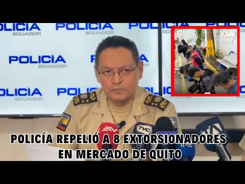 Policía Nacional captura a 8 extorsionadores en el sur de Quito