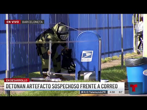 Detectan sustancia dentro de cilindro metálico hallado en correo de Barceloneta