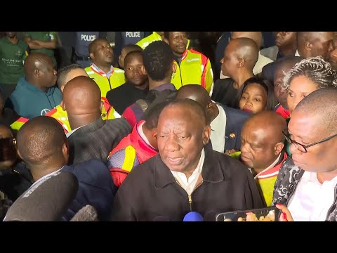 South Africa's Ramaphosa comments on devastating building fire