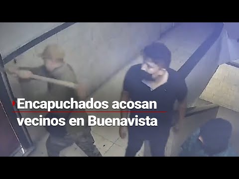 Con violencia, encapuchados trataron de desalojar predio en Buenavista, el edificio no tiene dueño