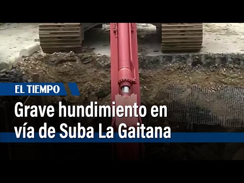 Arreglos de malla vial luego de hundimiento en Suba La Gaitana | El Tiempo