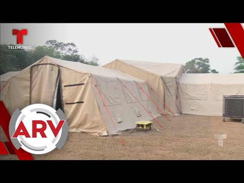 Abandonan hospital móvil para atender el COVID-19 en Honduras | Al Rojo Vivo | Telemundo