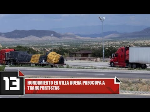 Hundimiento en Villa Nueva preocupa a transportistas