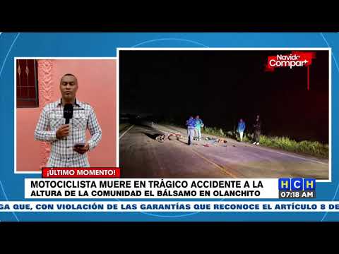 Motociclista perece tras impactar con semoviente en carretera de Olanchito a Sabá