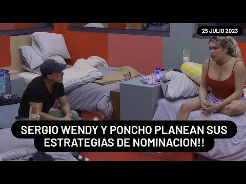 Sergio Wendy y Poncho Planean Sus Estrategias De Nominacion || 25-7-2023 || #lcdlfmx