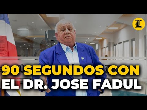 90 segundos con el candidato a Vicepresidencial de Esperanza Democrática Dr  Jose Fadul