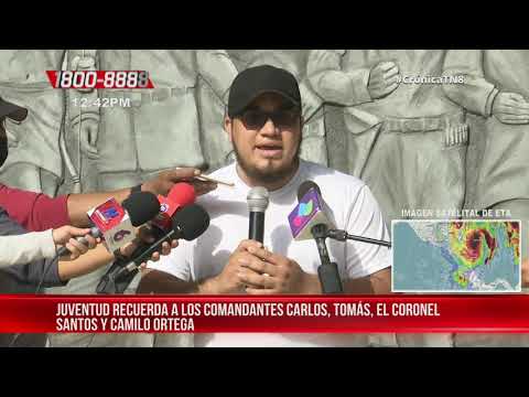 Juventud de Nicaragua rindió homenaje a íconos de la Revolución