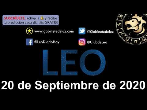 Horóscopo Diario - Leo - 20 de Septiembre de 2020