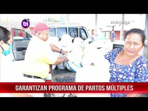 Entregan paquetes alimenticios a mujeres de partos múltiples en Nandaime - Nicaragua
