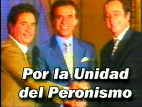 DiFilm - Publicidad Por la unidad del Peronismo Alberto Pierri 99 Gobernador (1998)