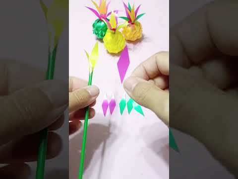 วิธีทำจุกสัปปะรดแบบง่ายdiy