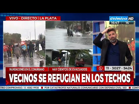 Llegan camiones y canoas para evacuar en La Plata