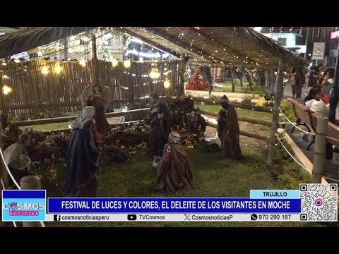 Navidad: Festival de luces y colores, el deleite de los visitantes en Moche