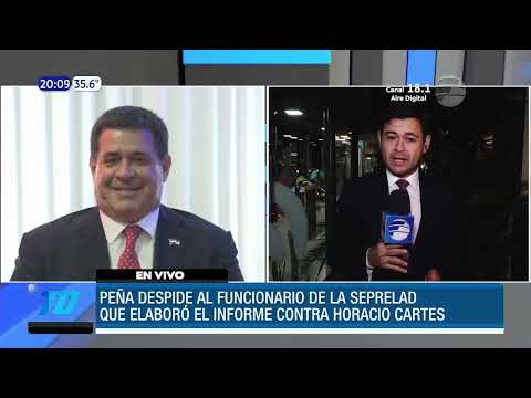 Santiago Peña despide al funcionario de la Seprelad
