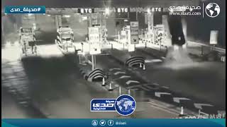 سيارة تطير في حادث مروع