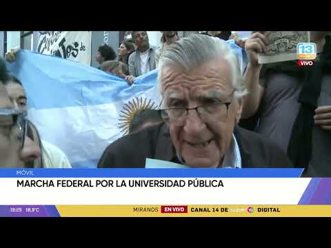 Gioja: 'Venir a defender la universidad argentina es venir a defender la celeste y blanca'