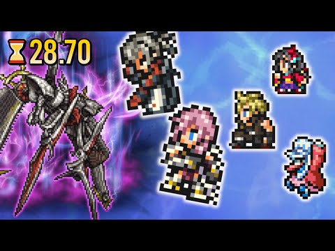 【FFRK】D780【暗命】アーク 30秒切 物理有効 雷弱点  M神技なし 攻撃確率マテなし | [Dark Fate] Ark PHY  Lightning Weak 28.70