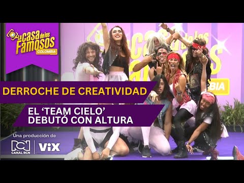 El 'Team cielo' brilló en su debut en la prueba de baile de La casa de los famosos Colombia